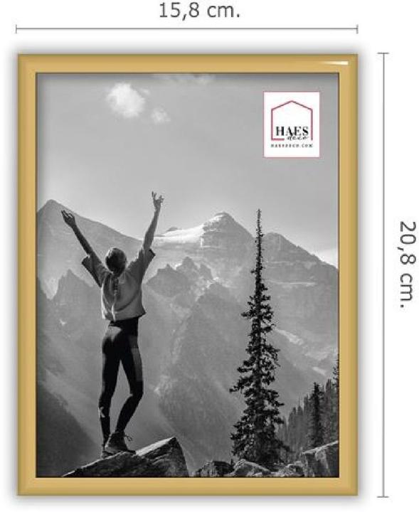 Actual product image Haes Deco Deco Kunststoff-Fotorahmen EF3G Easy Frame Gold 15x20 cm (15 x 20 cm)