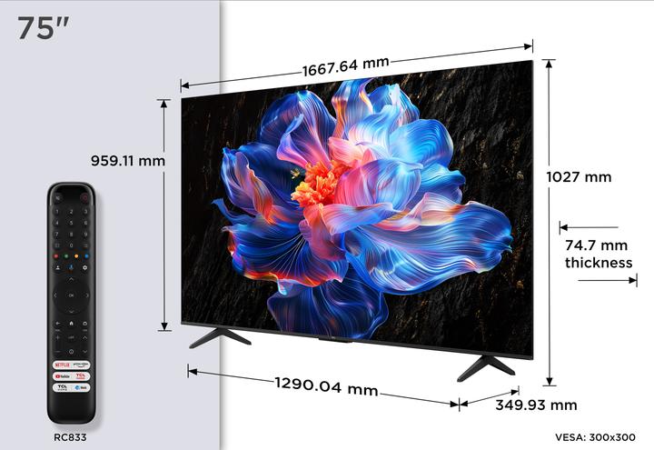 Produktbild TCL 75P6K (75", LED, 4K, 2025, EU)