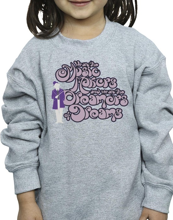 Produktbild Willy Wonka & the Chocolate Factory Dreamers Text Sweatshirt Mädchen (140, 146)
