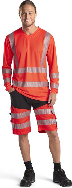 Produktbild Blakläder T-Shirt langarm und V-Ausschnitt mit hoher Sichtbarkeit und UV-Schutz (L)