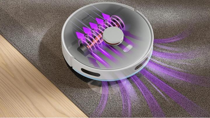 Actual product image Philips HomeRun 2000 Series Robot Vacuum with Mopping Function (6000 Pa, Wiping cloth)