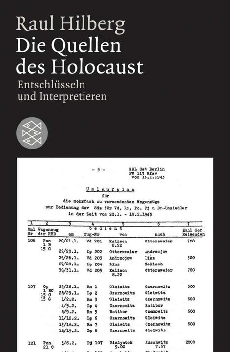 Produktbild Die Quellen des Holocaust (Deutsch, Raul Hilberg, 2009)
