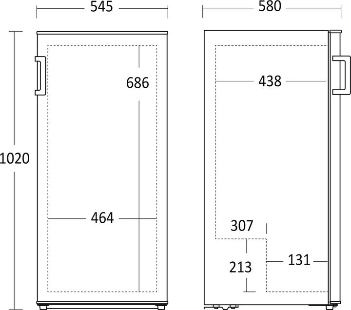 Produktbild Scandomestic SKS192WE Refrigerator, white (158 l)