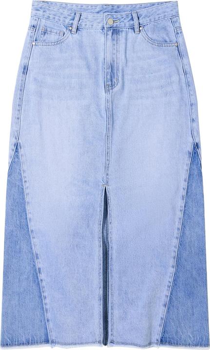 Actual product image Joe Browns Mid-Wash Frayed Hem Denim Skirt (42)