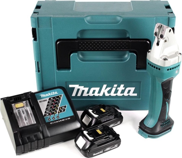 Immagine prodotto Makita DJS 161 RYJ 18 V Li-Ion batteria cesoie per fogli in Makpac + 2 x 1,5 Ah batteria + caricabatterie