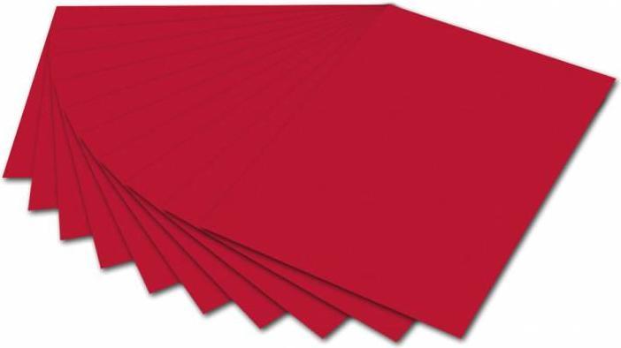 Folia Tonpapier, DIN A4, 130 g/qm, ziegelrot (130 g/m², 1 x)