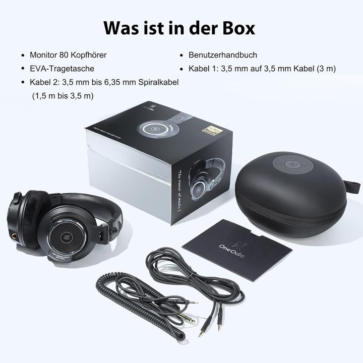 Actual product image OneOdio Headphones Monitor 80 (Cable)