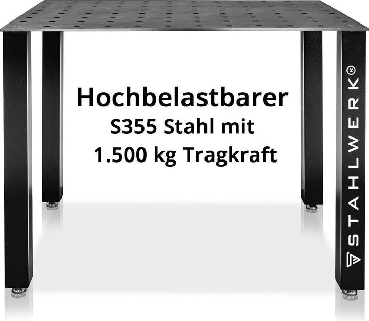Actual product image Stahlwerk Welding table DIY kit heavy-duty 12 mm worktop S355 steel (80 cm, 120 cm)