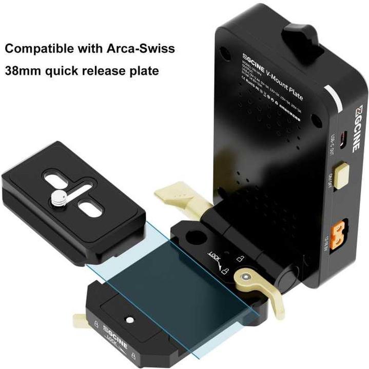 Produktbild ZGCine V-Mount Plate Quick Release (VM-VP4) (27VMVP40000000) (Stativ Schnellwechselplatte)
