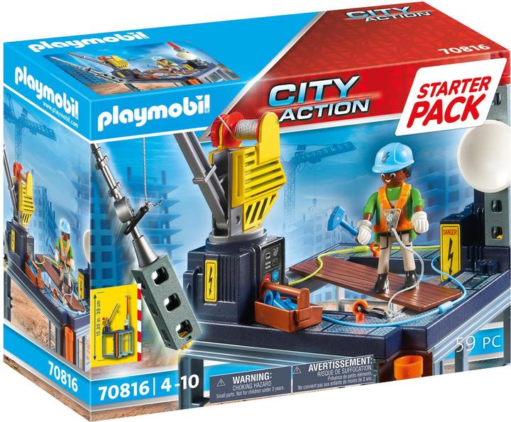 Playmobil 70816 Starter set construction site with winch Galaxus