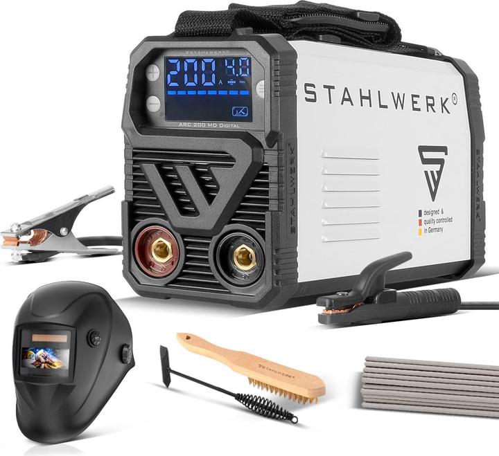Stahlwerk Welding machine ARC 200 MD Digital fully equipped - Inverter 200 Ampere
