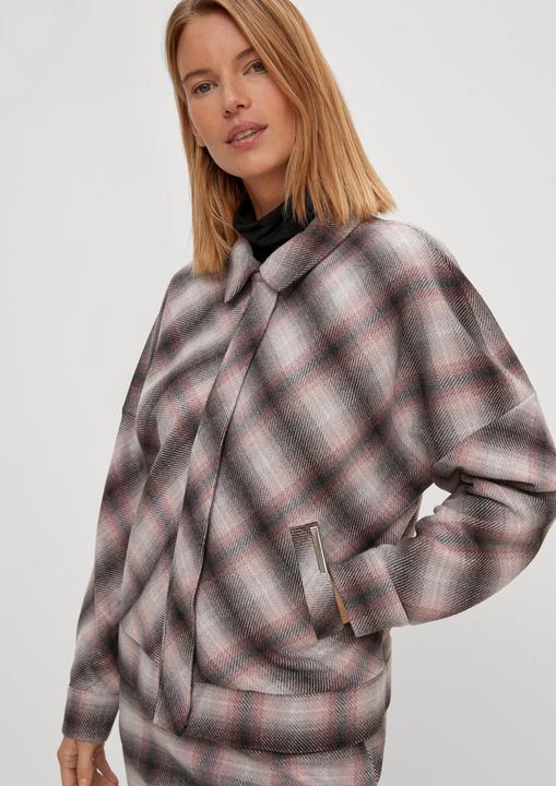 Actual product image Comma Indoor-Jacke Blouson mit Karomuster (40)