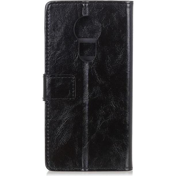 Thumbnail - MU Classic Crazy Horse Leder Bookcover Series (Motorola Moto G7 Power), Smartphone Hülle, Schwarz