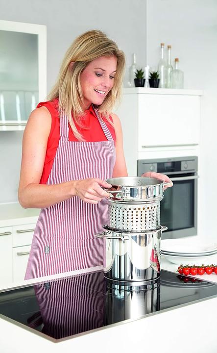 Actual product image Schulte-Ufer Wega spaghetti pot 5.0 litres (Pot, 20 x 18.30 cm)