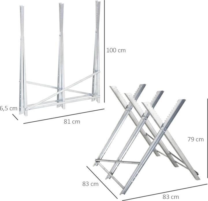 Produktbild Durhand Kettensägenbock zusammenklappbar (83 cm, 83 cm)