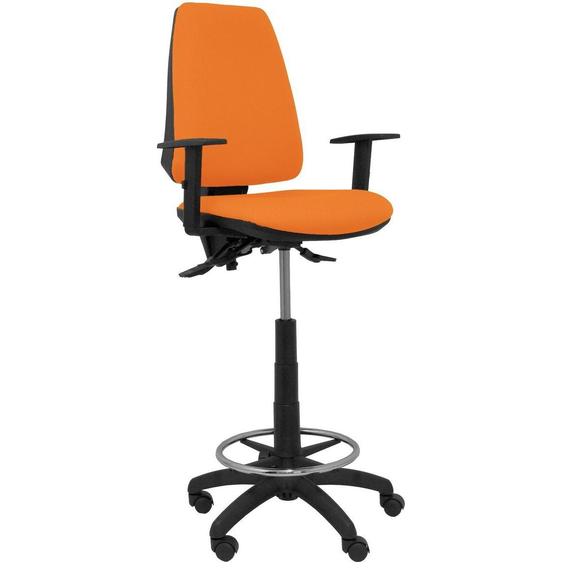 Piqueras y Crespo, Bürostuhl, Hocker Elche P&C 08B10RN Orange
