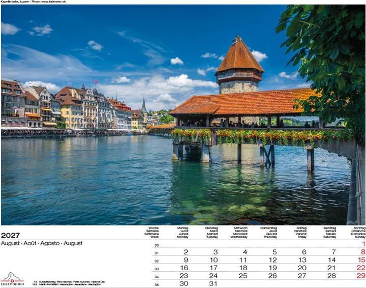 Produktbild Schweiz-Suisse-Svizzera-Switzerland 2027 (40 x 31 cm)