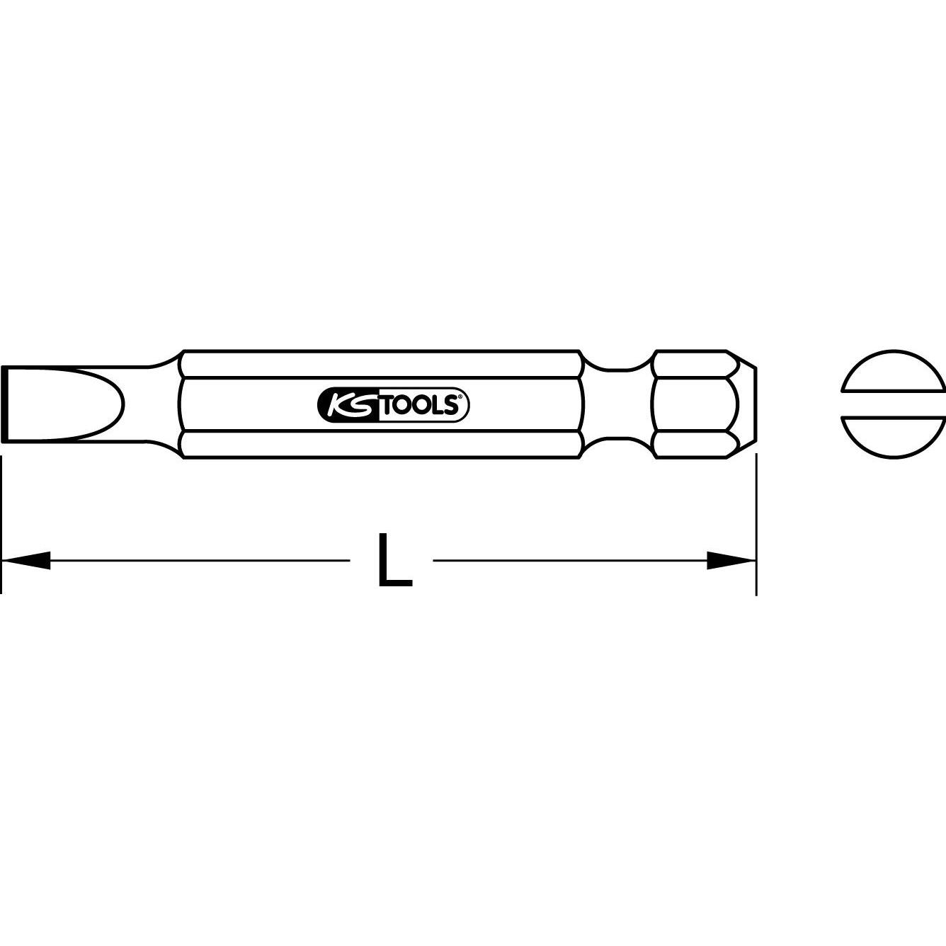 Thumbnail - KS Tools, Bits, 1/4" Bit, Länge 50 mm (1/4")