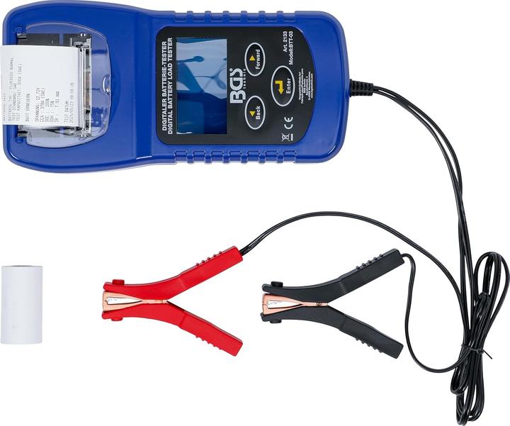 Productafbeelding BGS Digitale batterij- en laadsysteem tester | met printer (6 Pcs., AA, Oplaadbare batterijen + lader)