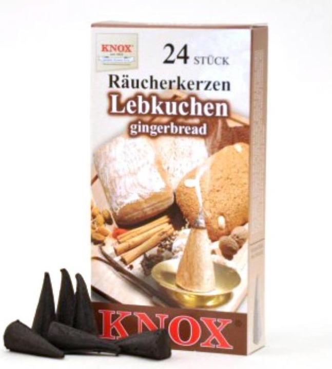 Actual product image Knox Incense Cones - Gingerbread, 24 pieces