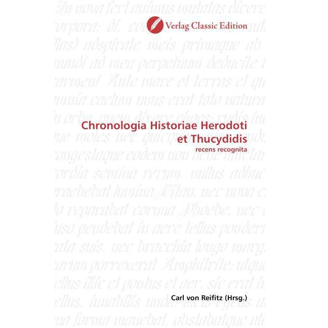 Chronologia Historiae Herodoti et Thucydidis, Fachbücher