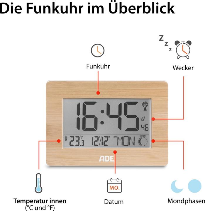 Produktbild ADE Funkwecker CK1702