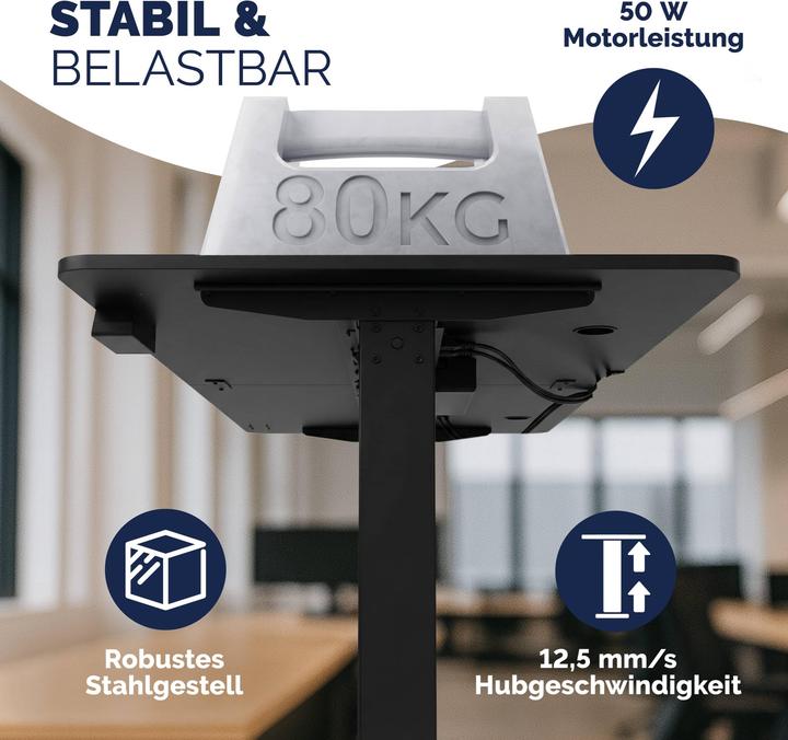 Actual product image Casaria Höhenverstellbarer Schreibtisch