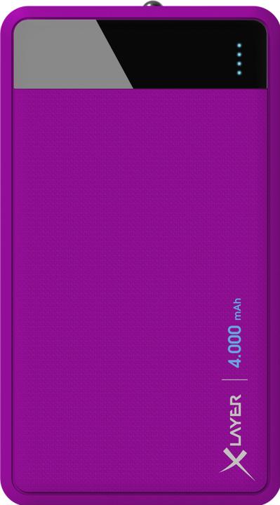 Xlayer Powerbank Ligne de couleurs 4000mAh (4000 mAh, 14.80 Wh)