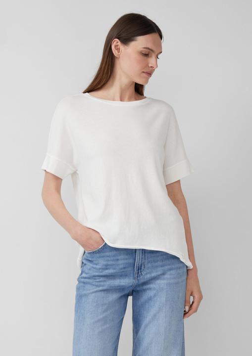 Produktbild S.Oliver T-Shirt Gewaschenes T-Shirt mit Ziernähten im Relaxed Fit (42)