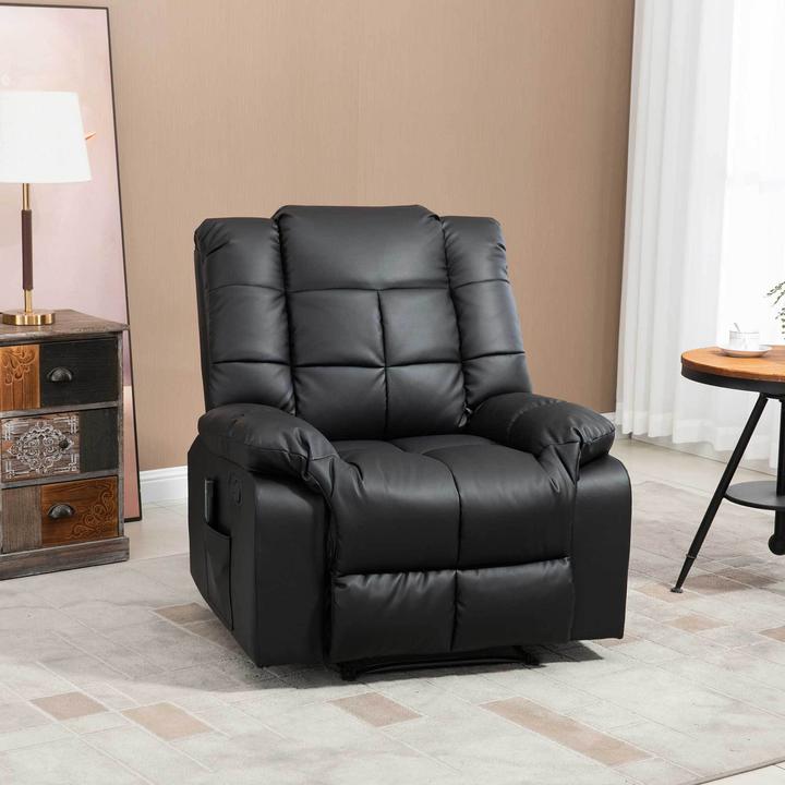 Image du produit Homcom Fauteuil de massage avec fonction de couchage et télécommande