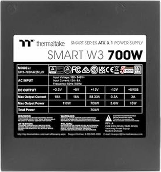 Image du produit Thermaltake 700W Smart W3 (700 W)