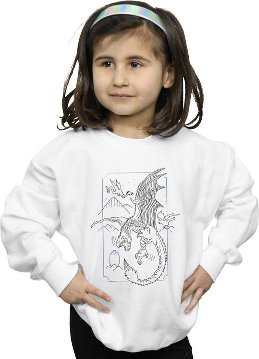 Produktbild Dragon Line Art Sweatshirt Mädchen (128)