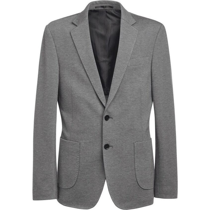 Brook Taverner, Herren, Anzug, Blazer aus Jersey, Grau, (56)