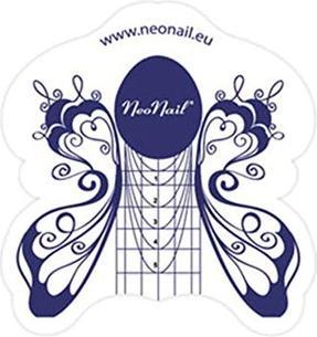 Neonail Nail Form Builder 500 Pieces Black Acrylic Gel Polish Tips Stickers (Artificial nails, Black)