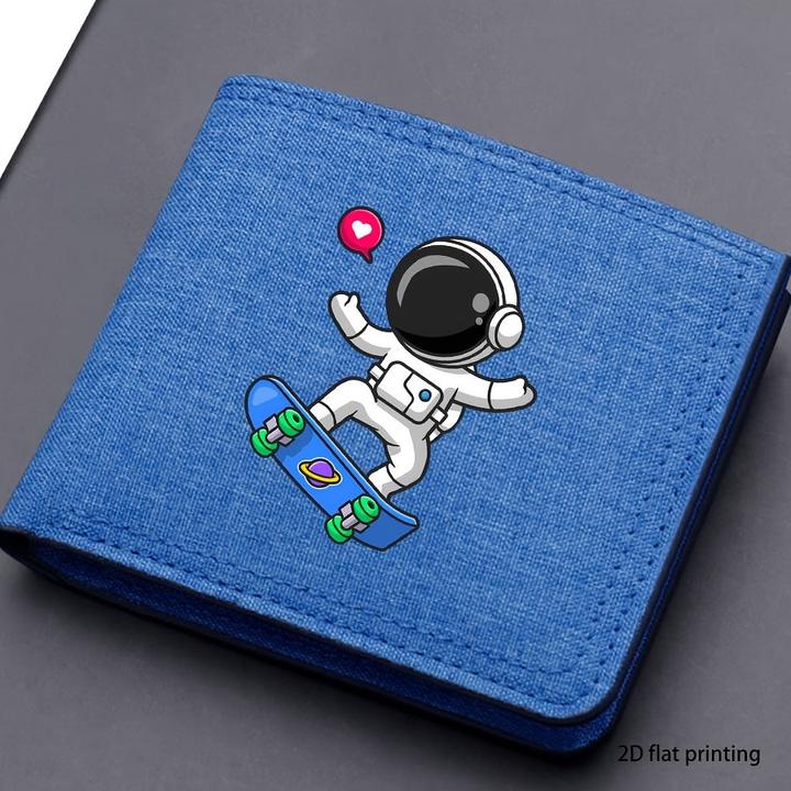 Actual product image Only-Bags.Store 1pc Leichtes, tragbares Kreditkartenetui, Münzfach, perfektes Geschenk, 2D Flachdruck, schwarzes