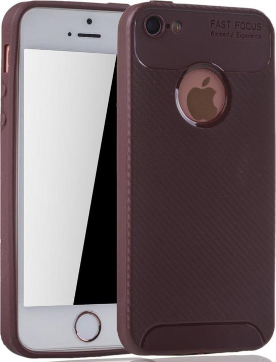 Produktbild König Design Apple iPhone 5 / 5s / SE Hülle Case Handy Cover Schutz Tasche Schutzhülle Braun (Apple iPhone 5)