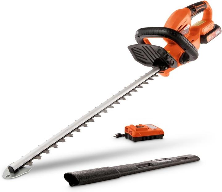 Produktbild Powerplus Dual Power Heckenschere 20V 20V 580mm - inkl. Akku 20V 2.0Ah und Ladegerät (Akkubetrieb)