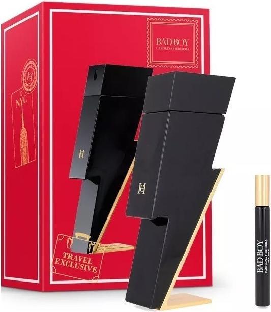 Produktbild Carolina Herrera Bad Boy Eau De Toilette Spray Set - 100ml und 10ml (Parfum Set)