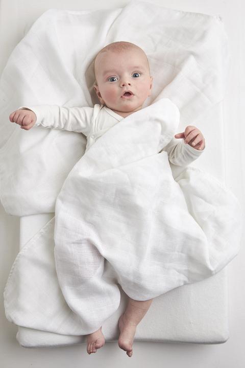 Image du produit Meyco 10-pack couches de gaze 80x80cm GOTS bio blanc (80 cm, 80 cm)