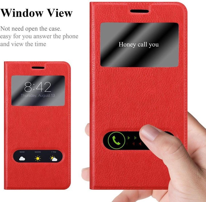 Produktbild Cadorabo Book mit View Doppelfenster Cover (Motorola Moto G5 Plus)