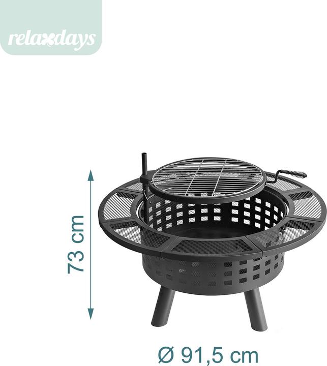 Immagine prodotto Relaxdays fuoco (91.50 cm)