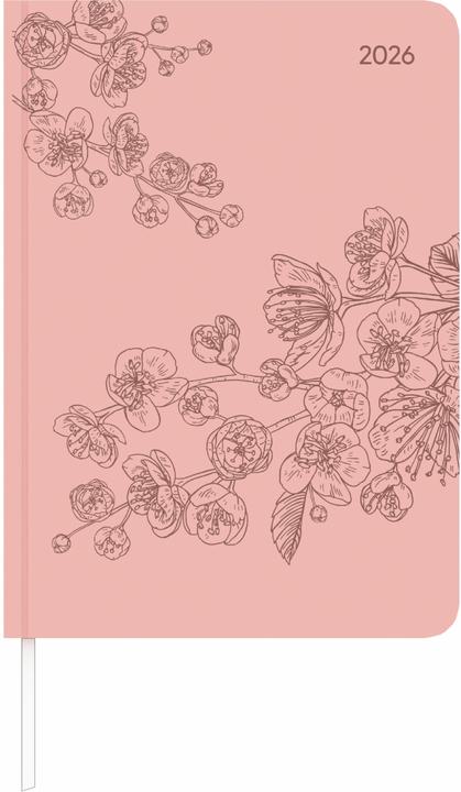 Produktbild Alpha Edition Lady Journal Grande Deluxe Salmon 2026 - Taschen-Kalender A5 (15x21 cm) - Tucson Einband - mit (A5, 1 Woche / 2 Seiten)