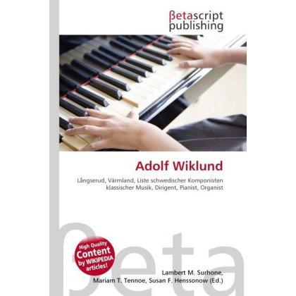 Adolf Wiklund, Fachbücher
