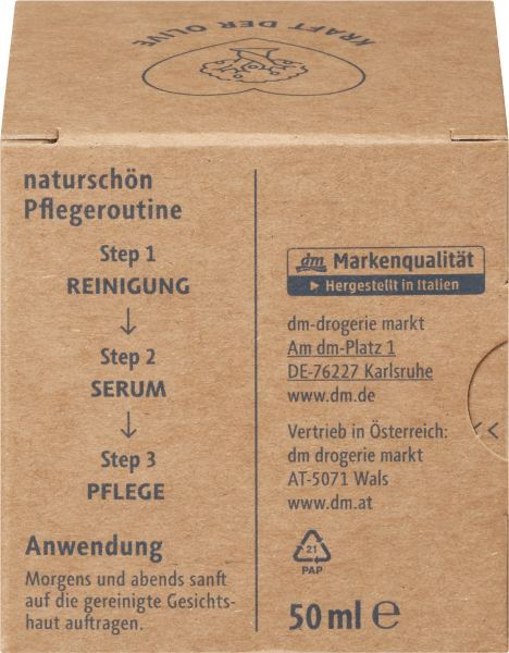 Actual product image dm alverde Nature Beautiful Olive (50 ml, Day cream)