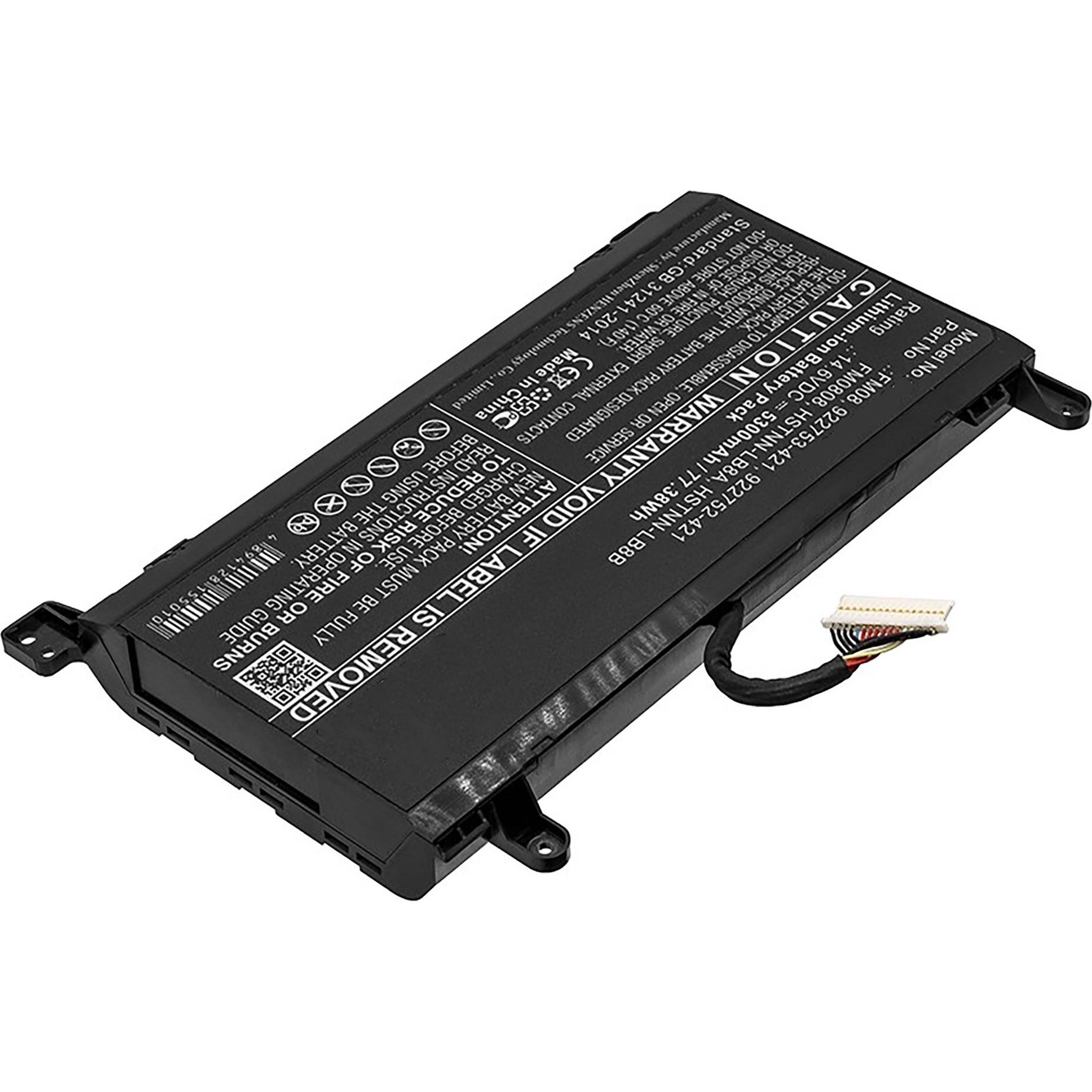 AGI Akku kompatibel mit HP FM08XL (5300 mAh), Notebook Akku, Schwarz