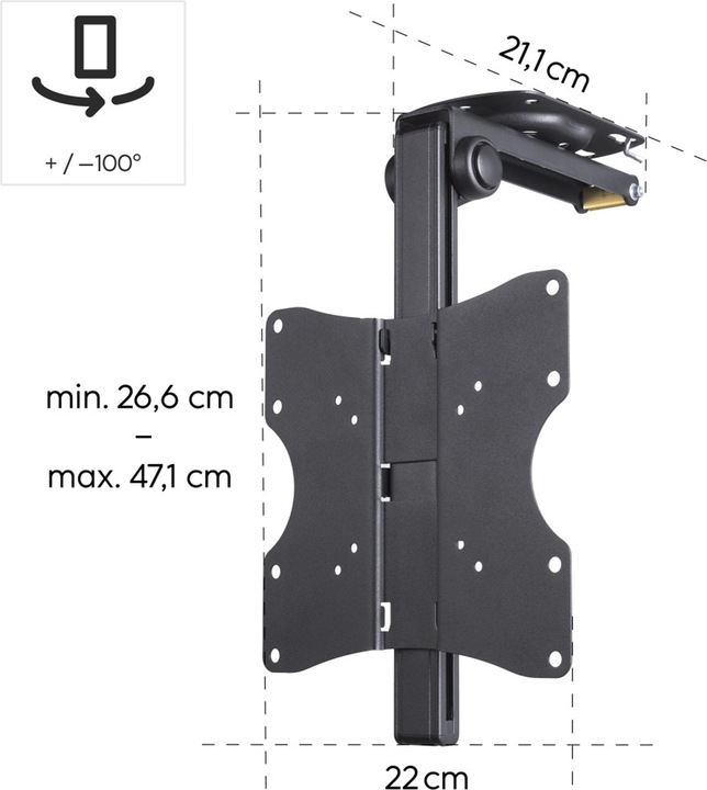 Actual product image Hama TV ceiling mount (Ceiling, 46", 20 kg)