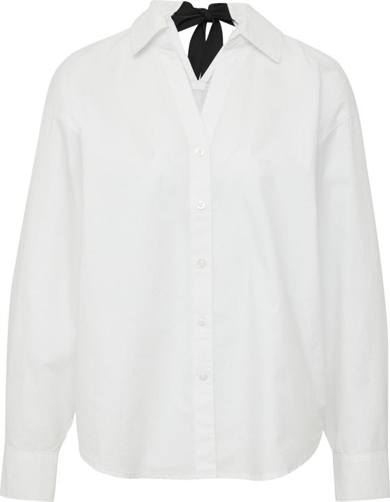 Actual product image S.Oliver Bluse Popeline-Bluse im Relaxed Fit mit Schleife (48)