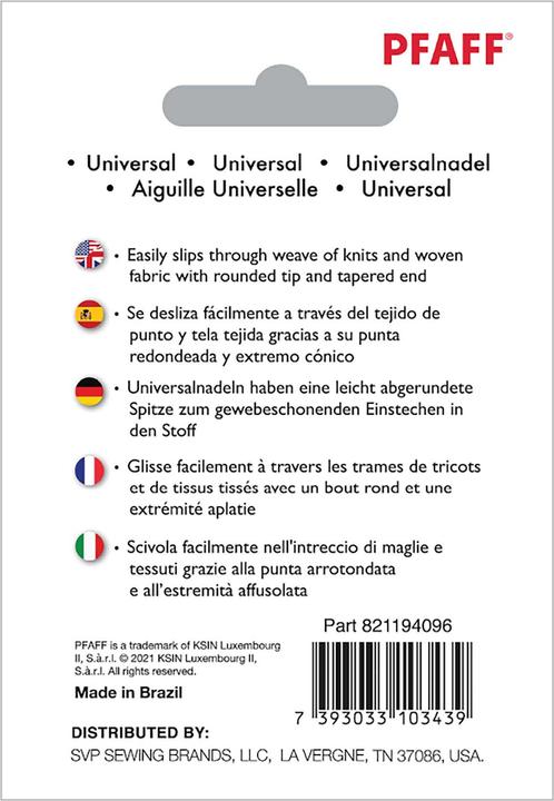 Pfaff PF UNIVERSAL NADEL 80/10 5PK
