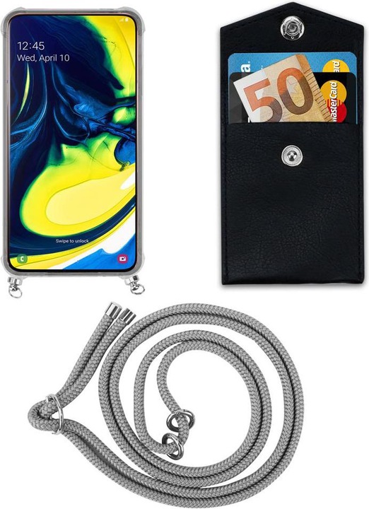 Produktbild Cadorabo TPU Handy Kette SILBER Cover
