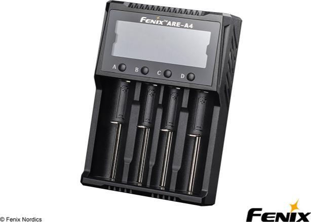 Image du produit Fenix Chargeur ARE-A4 (1 pcs, 14500, 16340, 18650, 26650, AAA, AA, Piles rechargeables + chargeur)